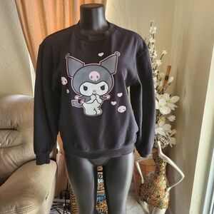 Sanrio Kuromi Print Crewneck Sweatshirt size XS